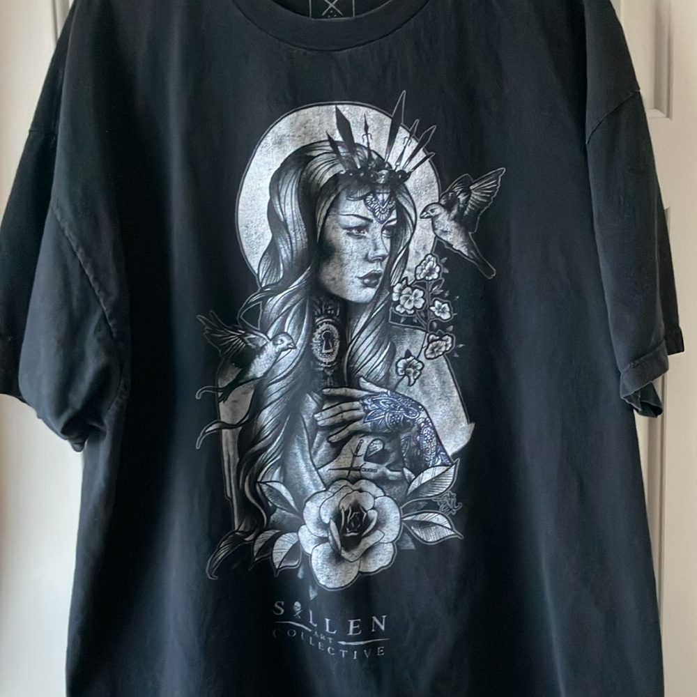 Sullen Art Collective Graphic Men’s Short Sleeve T-Shirt Black Size 3XL - Picture 2 of 8